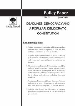 Deadlines, Democracy and a Popular, Democratic Constitution