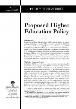 Proposed Higher Education Policy